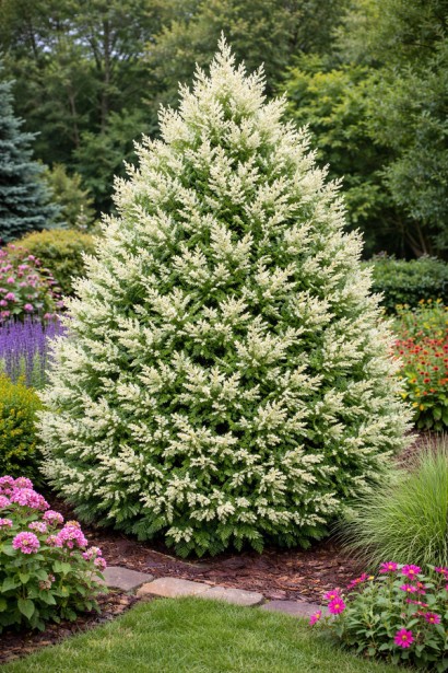 Кипарисовик горохоплідний Вайт Бьюті опис